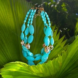 Francesca Collection Amazonite Multi Strand Necklace.